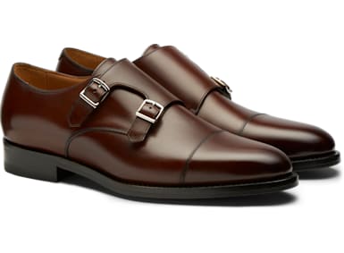 Dark Brown Double Monk Strap