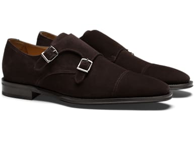Dark Brown Double Monk Strap