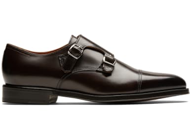 Dark Brown Double Monk Strap