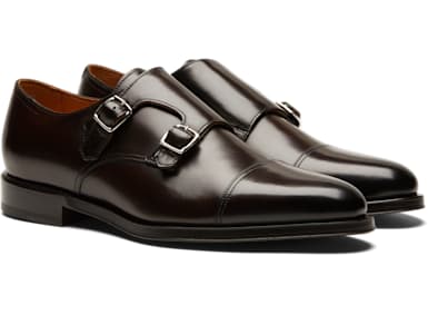 Dark Brown Double Monk Strap