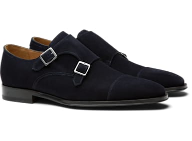 Blue Double Monk Strap