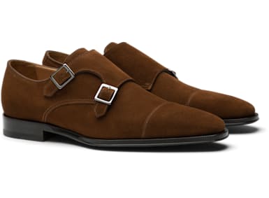Light Brown Double Monk Strap