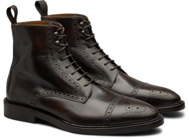Brown Brogue Boot