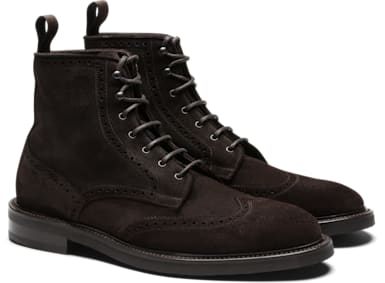 Brown Brogue Boot