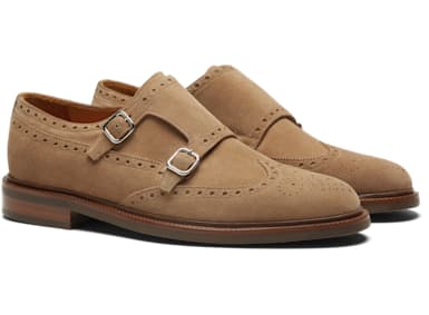 Light Brown Double Monk Strap