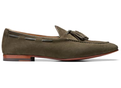 Green Tassel Loafer