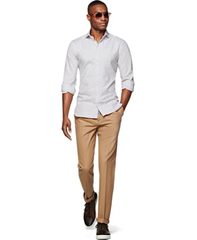 Light Grey Flannel Shirt