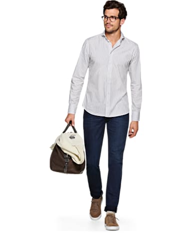 Light Grey Stripe Shirt