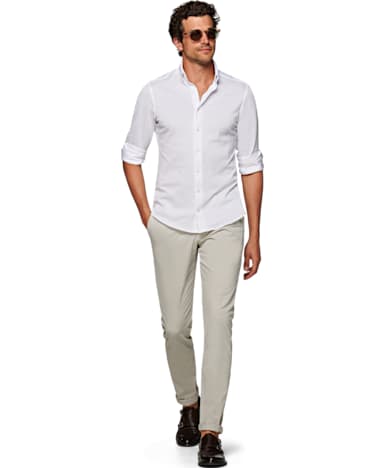 White Knitted Shirt