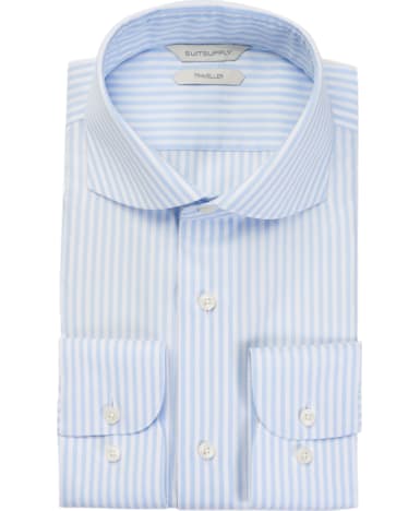 Light Blue Stripe Traveller Shirt