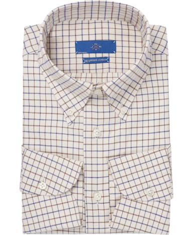 Jort Brown Check Flannel Shirt