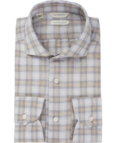 Light Grey Check Shirt