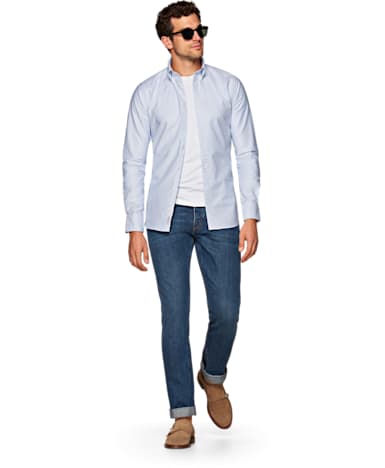 Light Blue Stripe Shirt