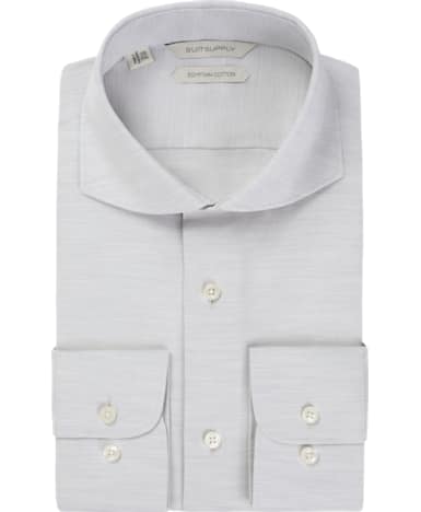 Light Grey Plain Shirt