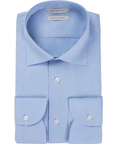 Light Blue Faux Uni Shirt