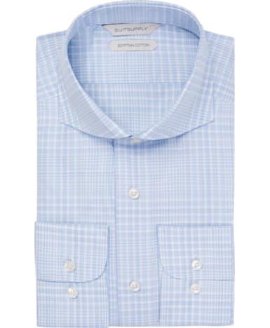 Light Blue Check Shirt