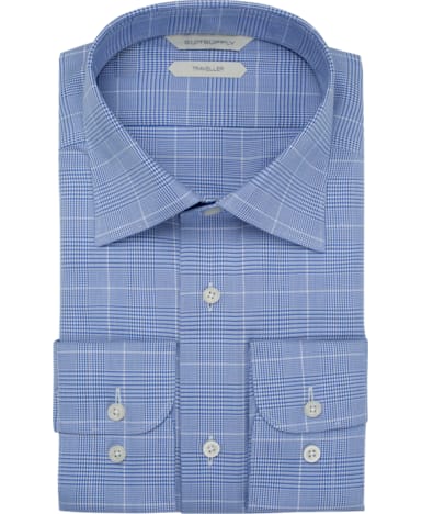 Blue Check Traveller Shirt
