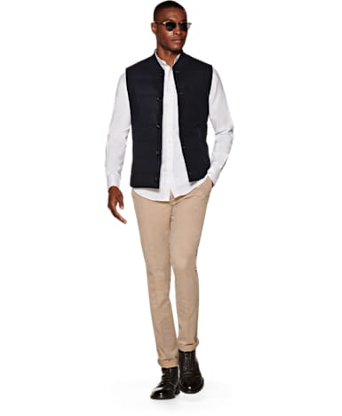 White Plain Flannel Shirt