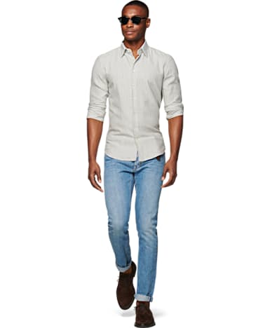 Grey Stripe Shirt