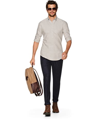 Beige Plain Shirt