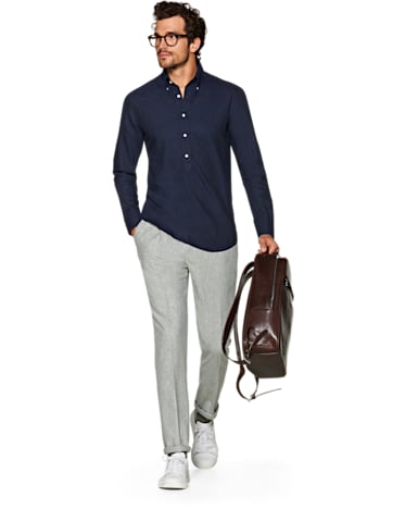 Navy Plain Shirt