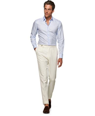 Light Blue Plain Traveller Shirt