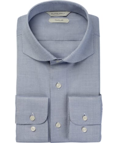 Blue Faux Uni Traveller Shirt