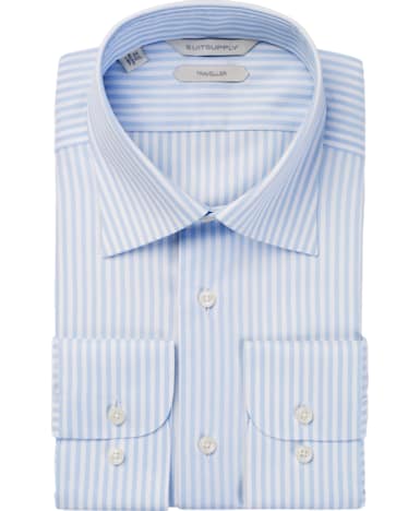 Light Blue Stripe Traveller Shirt