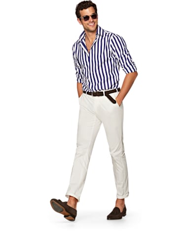 Jort Navy Stripe Shirt