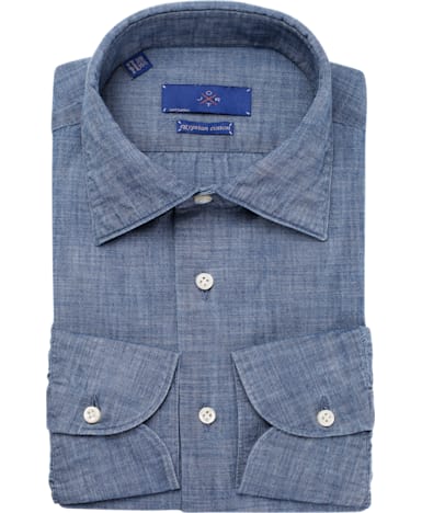 Jort Blue Plain Denim Shirt