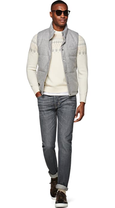 Light Grey Padded Vest