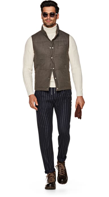 Brown Padded Vest