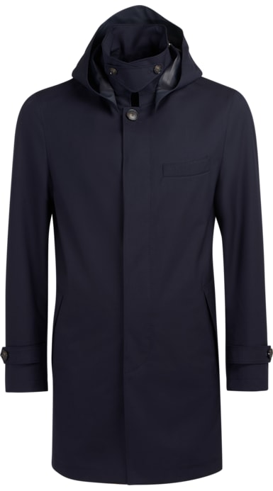 Navy Raincoat