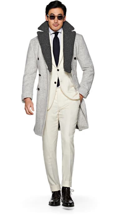 Light Grey Coat Jort