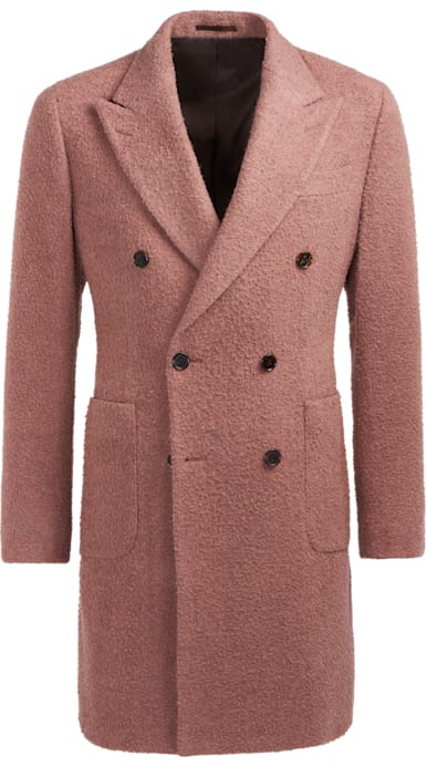 Pink Double Breasted Coat
