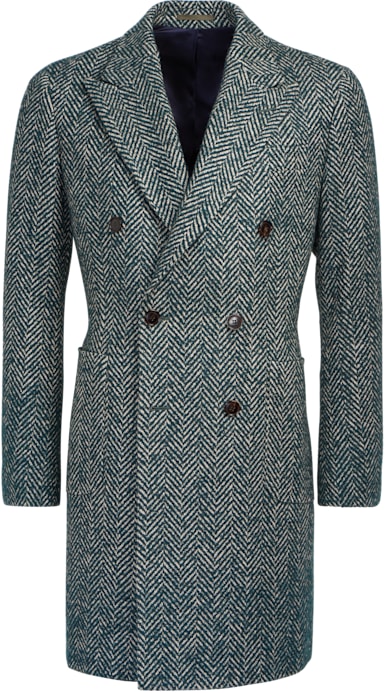 Green Double Breasted Coat