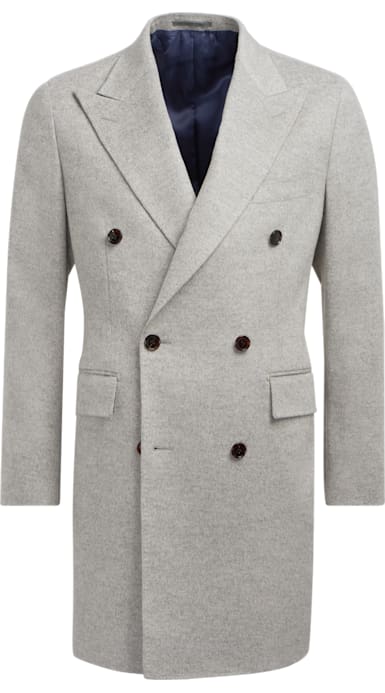 Light Grey Double Breasted Coat