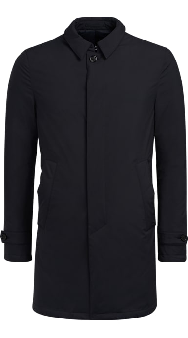 Blue Padded Raincoat