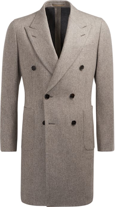 Brown Double Breasted Coat