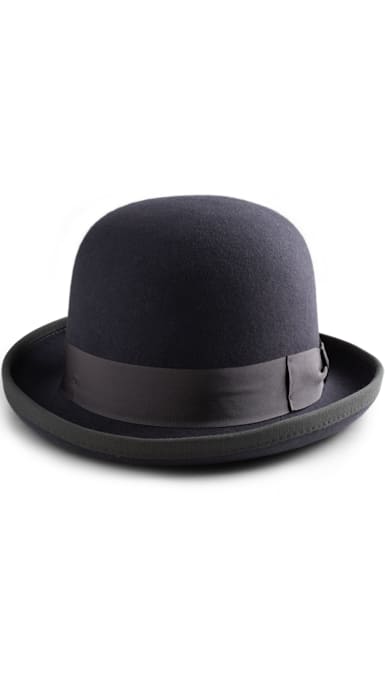 Grey Jort Bowler Hat