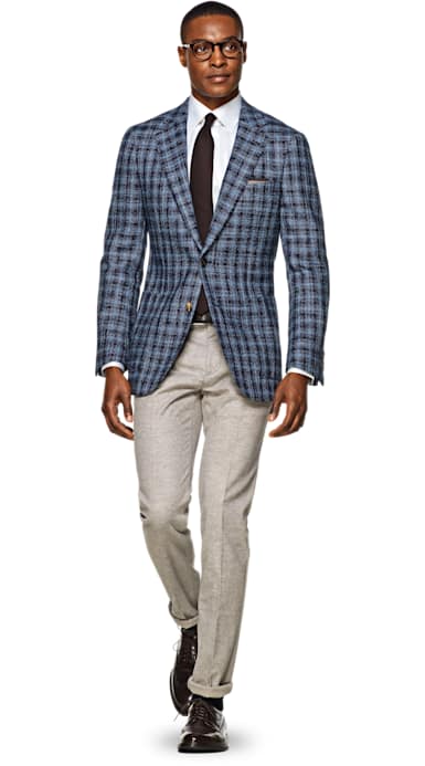 Havana Blue Check Jacket