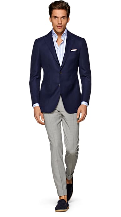 Havana Navy Plain Jacket