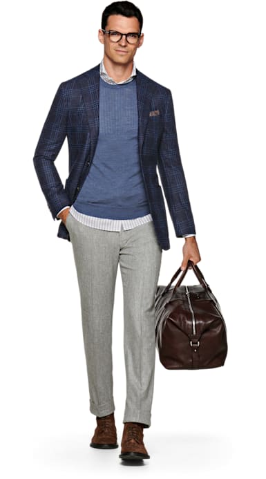 Havana Blue Check Jacket