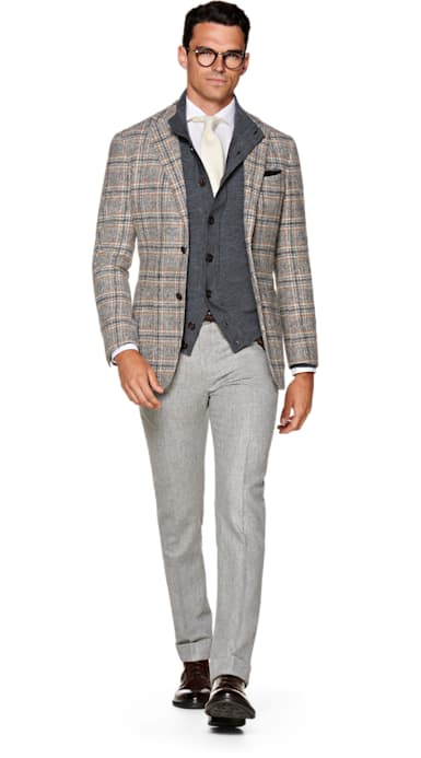 Havana Grey Check Jacket