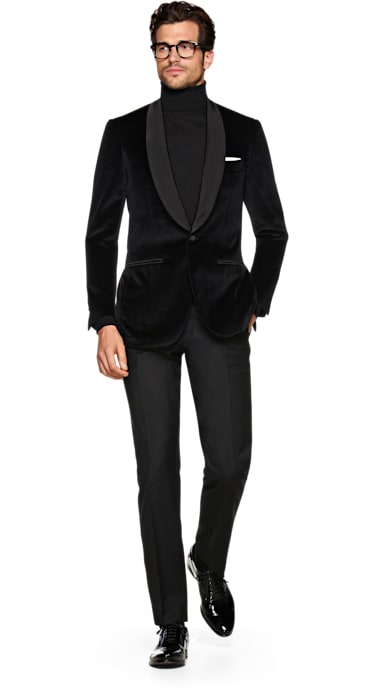 Havana Black Plain Dinner Jacket