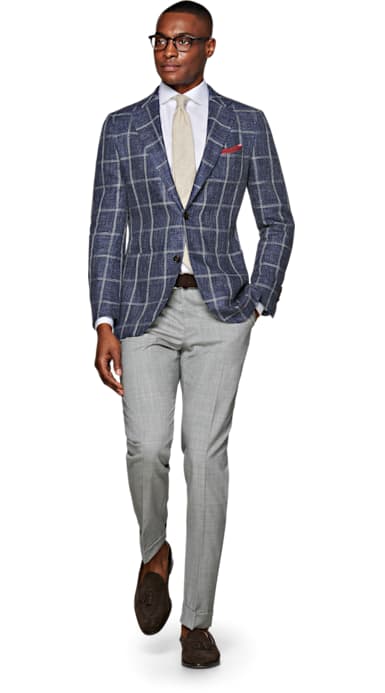 Jort Blue Check Jacket