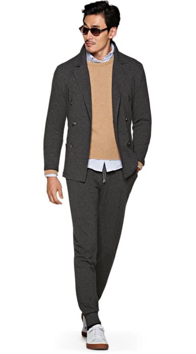 Dark Grey Knitted Jacket