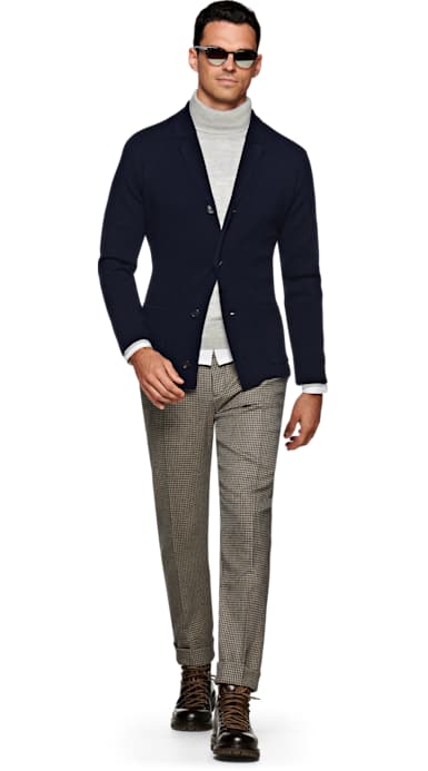 Navy Cardigan Jort