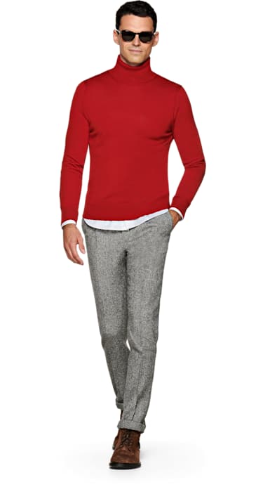 Red Turtleneck