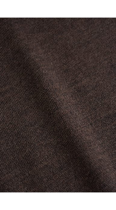 Dark Brown Long Sleeve Polo